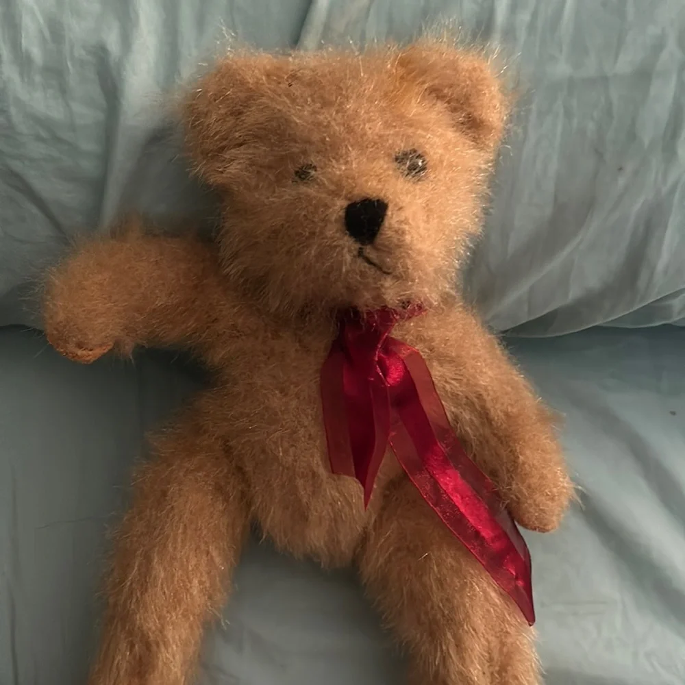Burton & Burton fuzzy 12 1/2 inch teddy bear - Picture 1 of 4